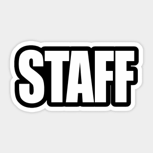 Staff Sticker